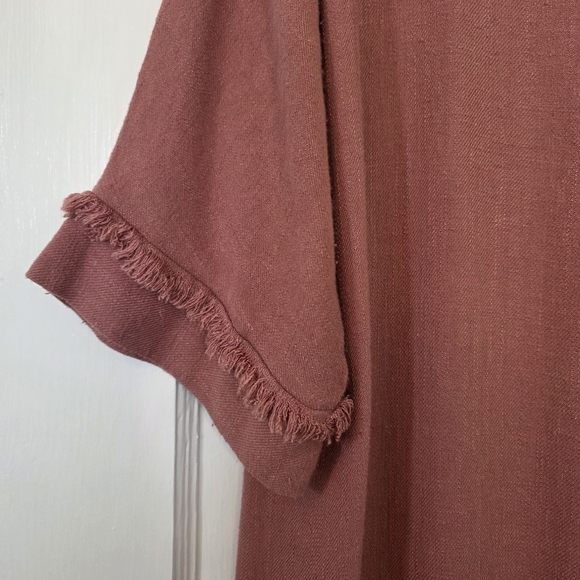 Umgee USA Linen Blend A-Line Dress – Size 2XL – Rose Clay - Picture 3 of 7